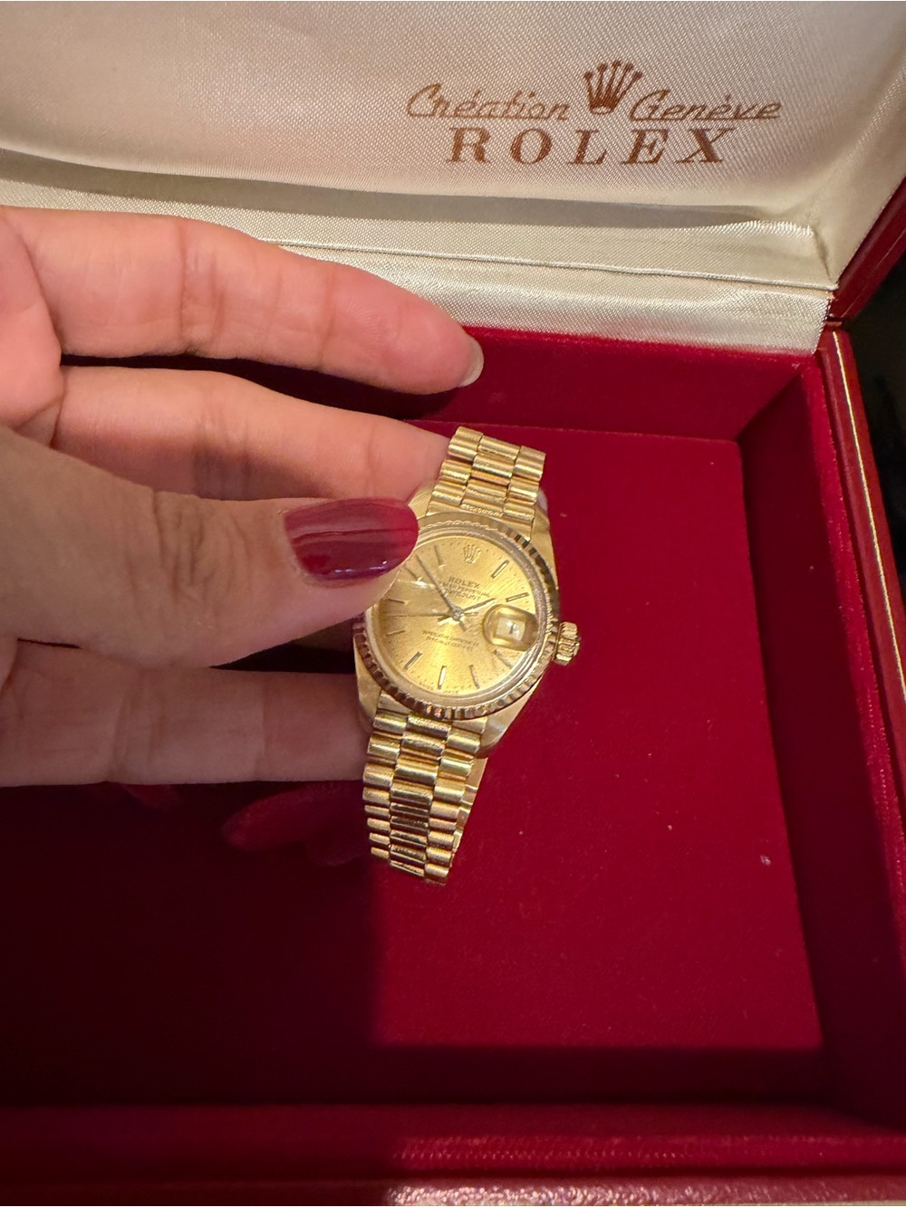 Rolex Women's 18k Gold Lady-Datejust 26 mm